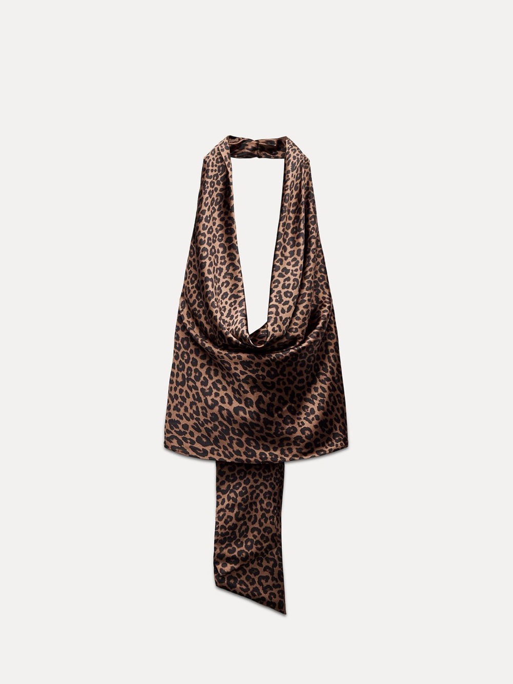 ZARA Leopard Satin Top
